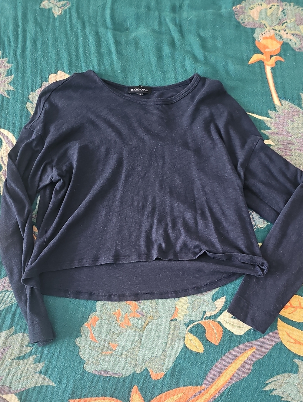 Beyond Yoga High Low Top Navy Small